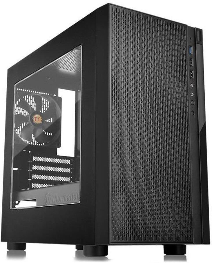 

Корпус Thermaltake Versa H18 CA-1J4-00S1WN-00 mATX, Mini-ITX без БП Black, (Thermaltake Versa H18 Window (CA-1J4-00S1WN-00) (без БП, mATX))