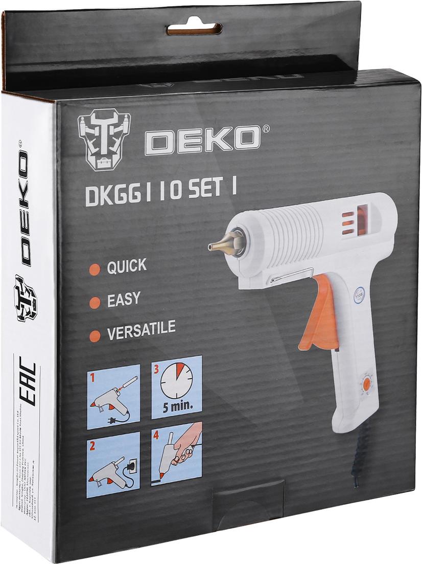 

Термоклеевой пистолет Deko DKGG110 SET 1 [063-4972], DKGG110 SET 1