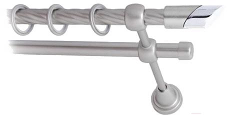 

Карниз Lm Decor Луна 056 2р витой 2.4м сатин, Луна 056 2р витой 16мм 2.4м
