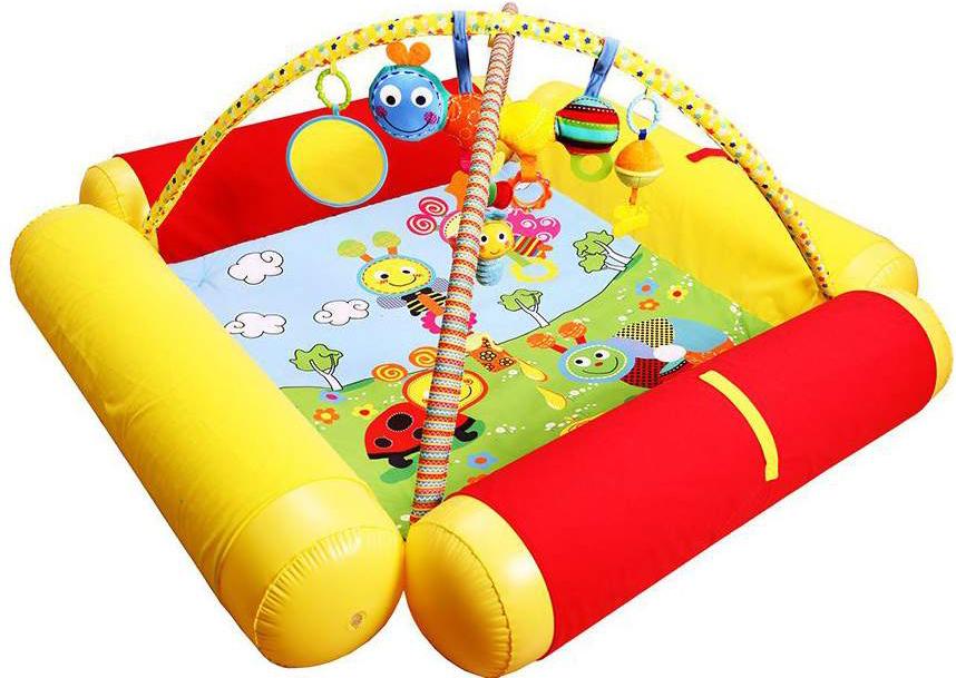 

Развивающий коврик BIBA TOYS Друзья брюсси с надувными бортиками 120*120 см [GD158], Друзья брюсси с надувными бортиками 120*120 см