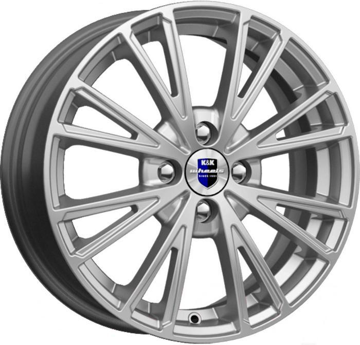 

Автомобильные диски KK KC888 15x6 4x100мм DIA 54.1мм ET 46мм Silver SK / Серебристый