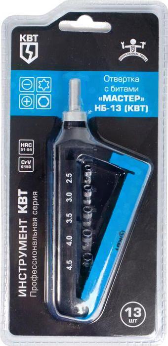 

Отвертка КВТ Мастер НБ-13 [78698], Мастер НБ-13