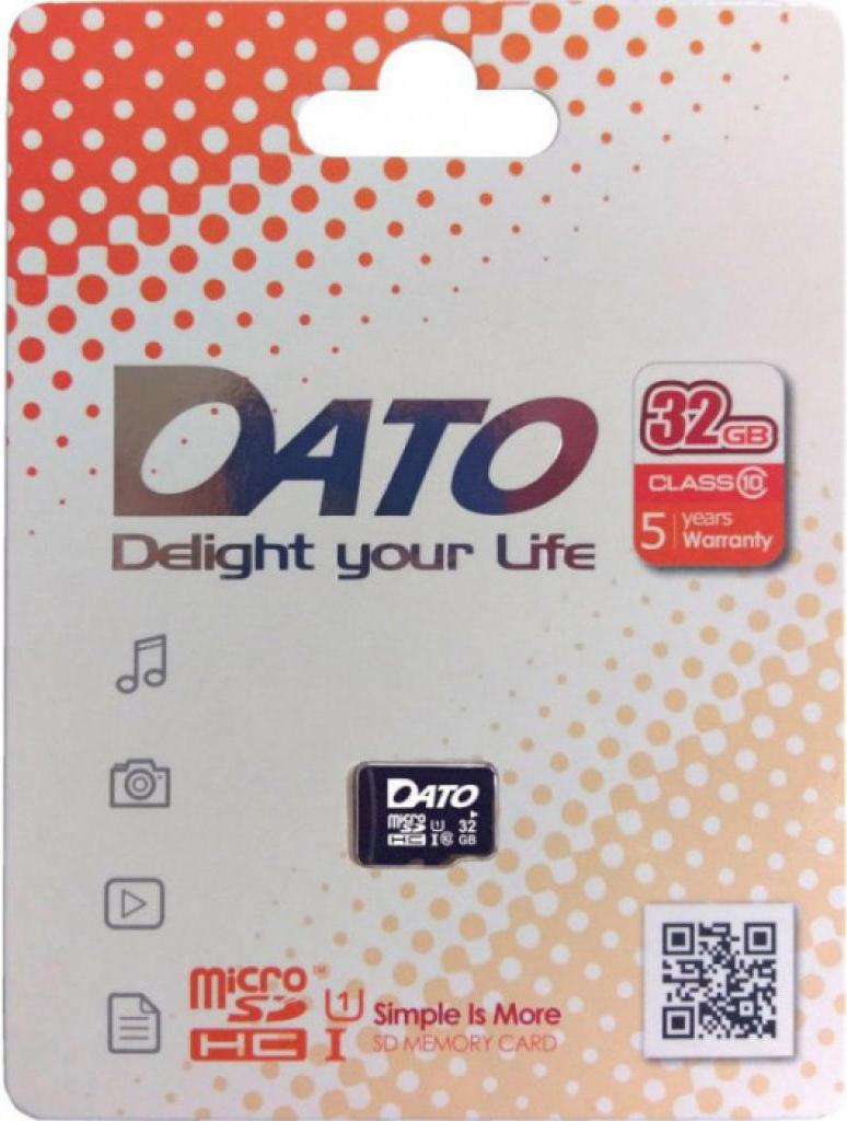 

Карта памяти Dato microSDHC 32Gb Class10 w/o adapter [DTTF032GUIC10], microSDHC 32Gb Class10 w/o adapter
