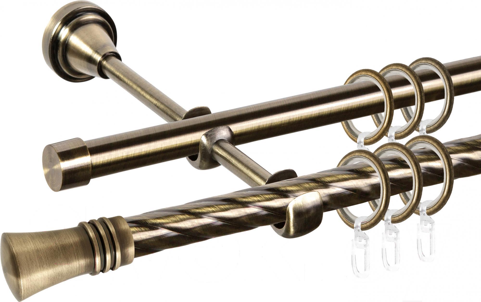 

Карниз АС ФОРОС Grace D16K/16Г + наконечники Арига 1.6м антик