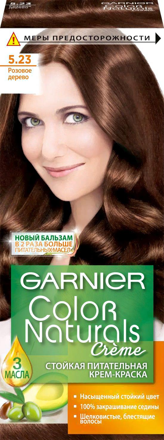 

Краска для волос Garnier Color Naturals Creme 5.23 розовое дерево, Color Naturals Creme 5.23