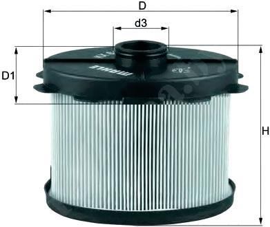 

Фильтр топливный Knecht/Mahle KX84D, KX84D