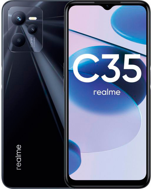 

Смартфон Realme C35 4/128GB NFC Glowing Black (RMX3511)