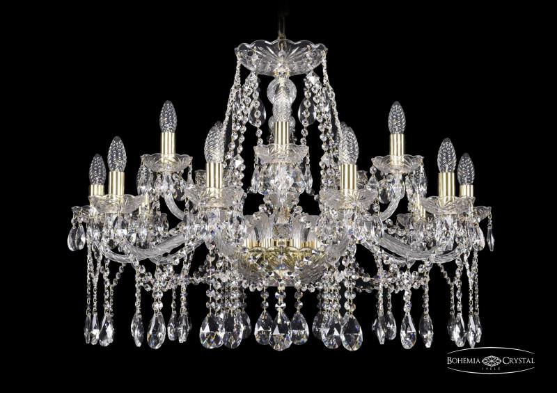 

Подвесная люстра Bohemia Ivele Crystal 1413/10+5/300/G