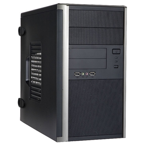 

Корпус для компьютера In Win MiniTower EMR035 450 Вт черный/серебристый [6120737], Корпус для компьютера In Win MiniTower EMR035 450 Вт 6120737 черный/серебристый
