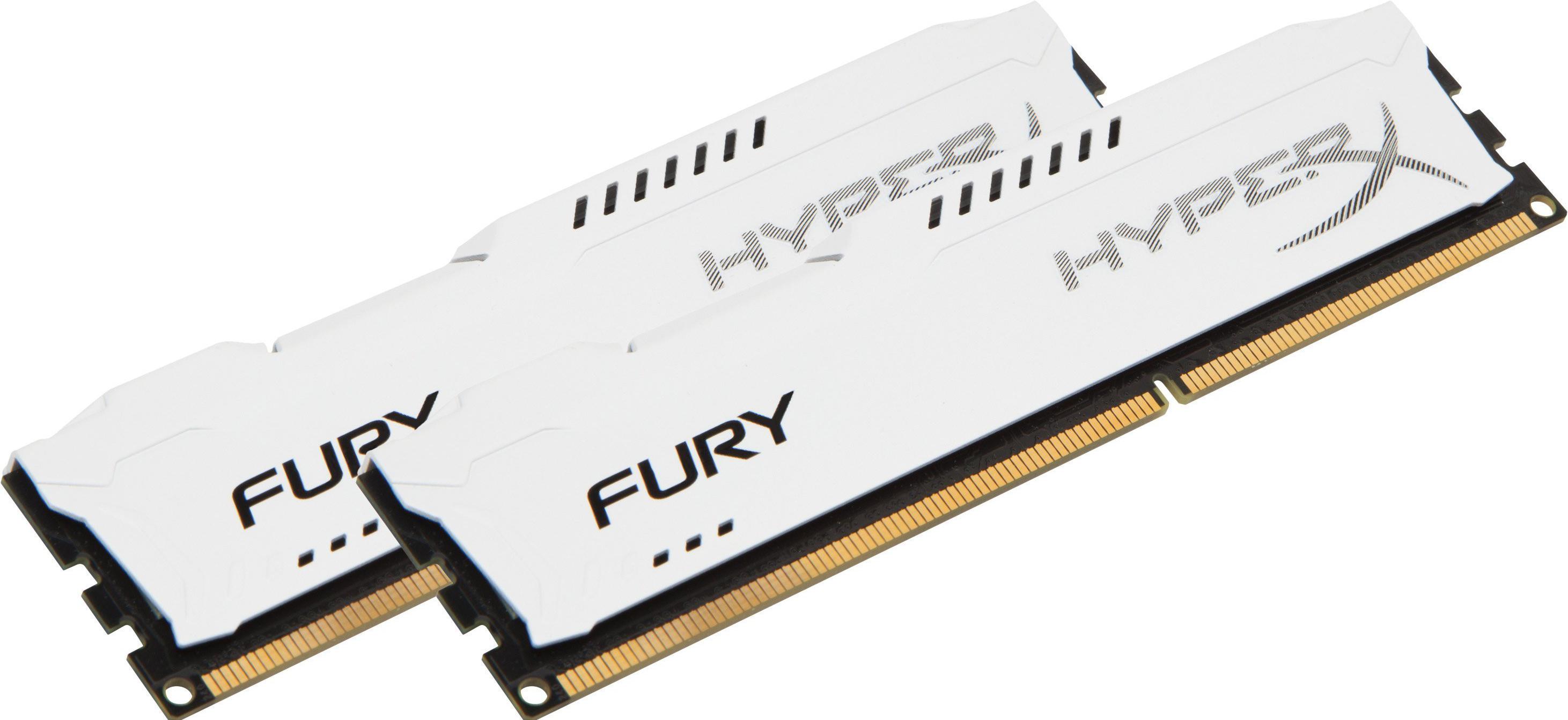 

Оперативная память Kingston HyperX Fury White 2x8GB KIT DDR3 PC3-14900 (HX318C10FWK2/16), HyperX Fury White 2x8GB KIT DDR3 PC3-14900