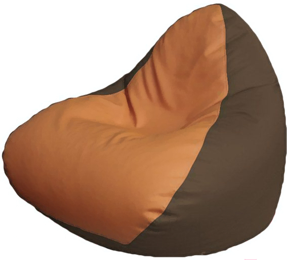 

Кресло-мешок Flagman Relax P2.3-93 оранжевый/голубой, Бескаркасное кресло Flagman Relax P2.3-93 оранжевый/голубой