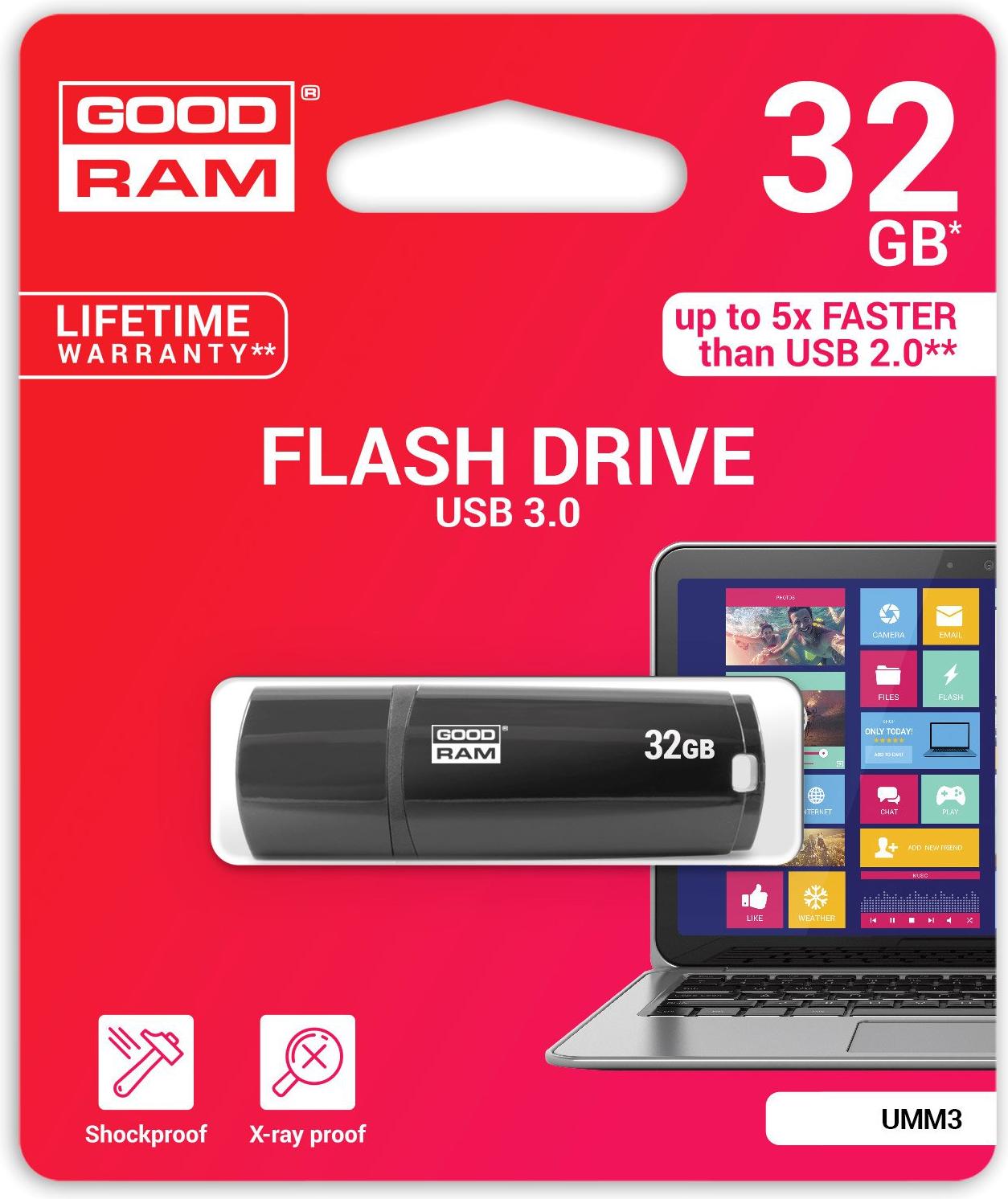 

USB Flash GOODRAM UMM3 32GB [UMM3-0320K0R11], UMM3 32GB