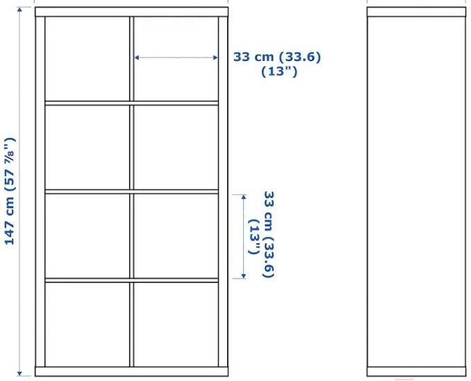 Стеллаж икеа чертеж