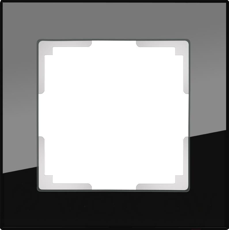 

Рамка для выключателя и розетки Werkel Favorit 1 пост WL01-Frame-01 черный/стекло [a031797], Favorit 1 пост WL01-Frame-01