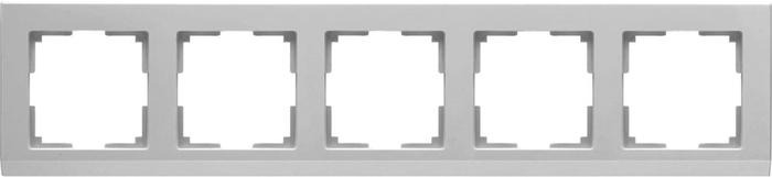 

Рамка для выключателя и розетки Werkel Stark 5 постов WL04-Frame-05 серебряный [a031806], Stark 5 постов WL04-Frame-05
