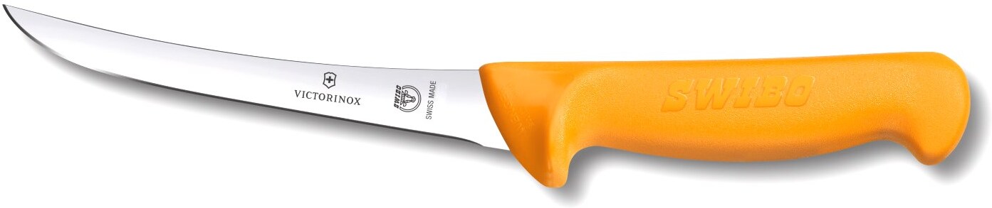 

Кухонный нож Victorinox Swibo обвалочный для мяса 130мм желтый [5.8404.13], Кухонный нож Victorinox Swibo 5.8404.13
