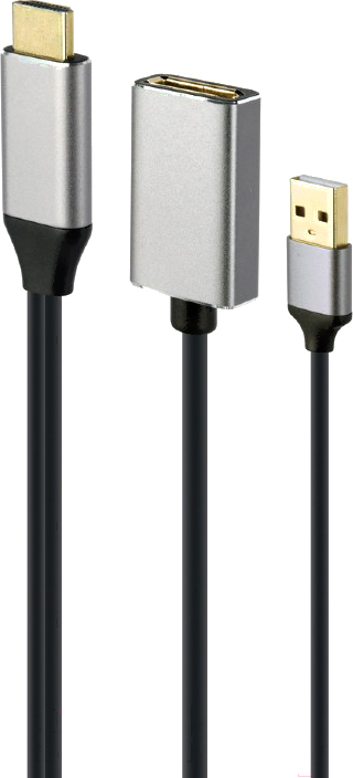 

Переходник Gembird HDMI - 4K active 10cm (A-HDMIM-DPF-02)