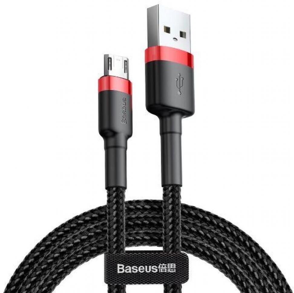 

Кабель Baseus Cafule Cable USB to Micro USB 2.4A 1m Red/Black (CAMKLF-B91), Кабель Baseus CAMKLF-B91 Cafule Cable USB to Micro USB 2.4A, нейлоновая оплётка, 1m Red+Black Baseus Cafule Cable USB For Micro 2.4A 1M Red+Black (CAMKLF-B91)