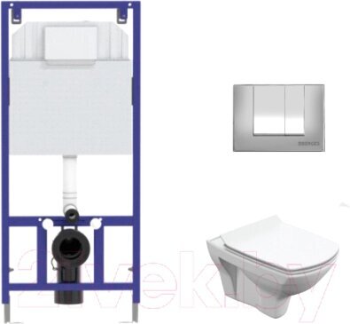 

Унитаз Cersanit Carina S-MZ-CARINA-XL-COn-S-DL-w + 525 040000 + S3 040043