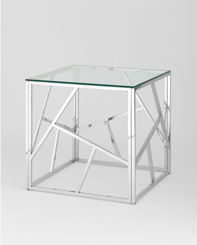 

Журнальный столик Stool Group Арт деко серебро [EET-015], Журнальный столик Stool Group Арт деко EET-015 серебро