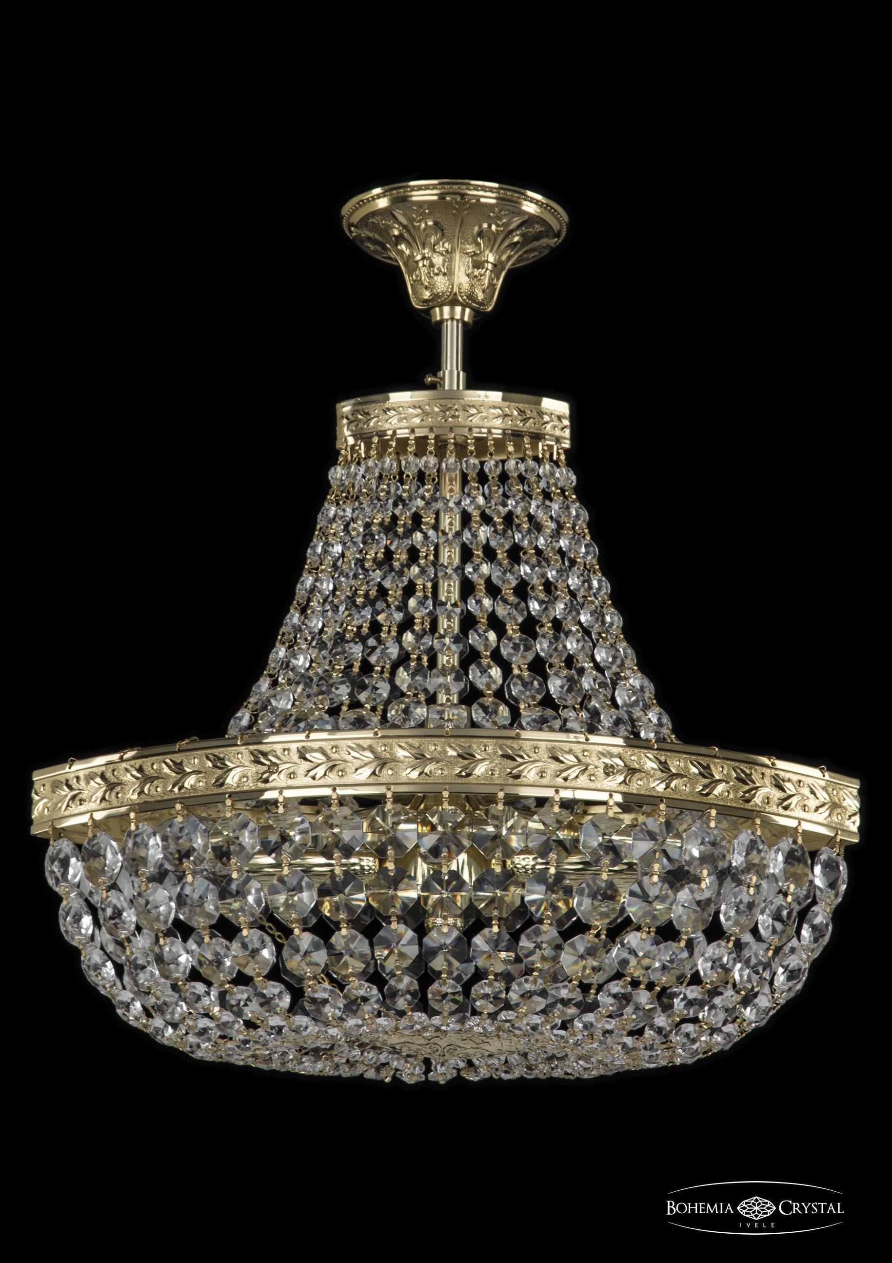 

Люстра на штанге Bohemia Ivele Crystal 19113/H1/35IV G