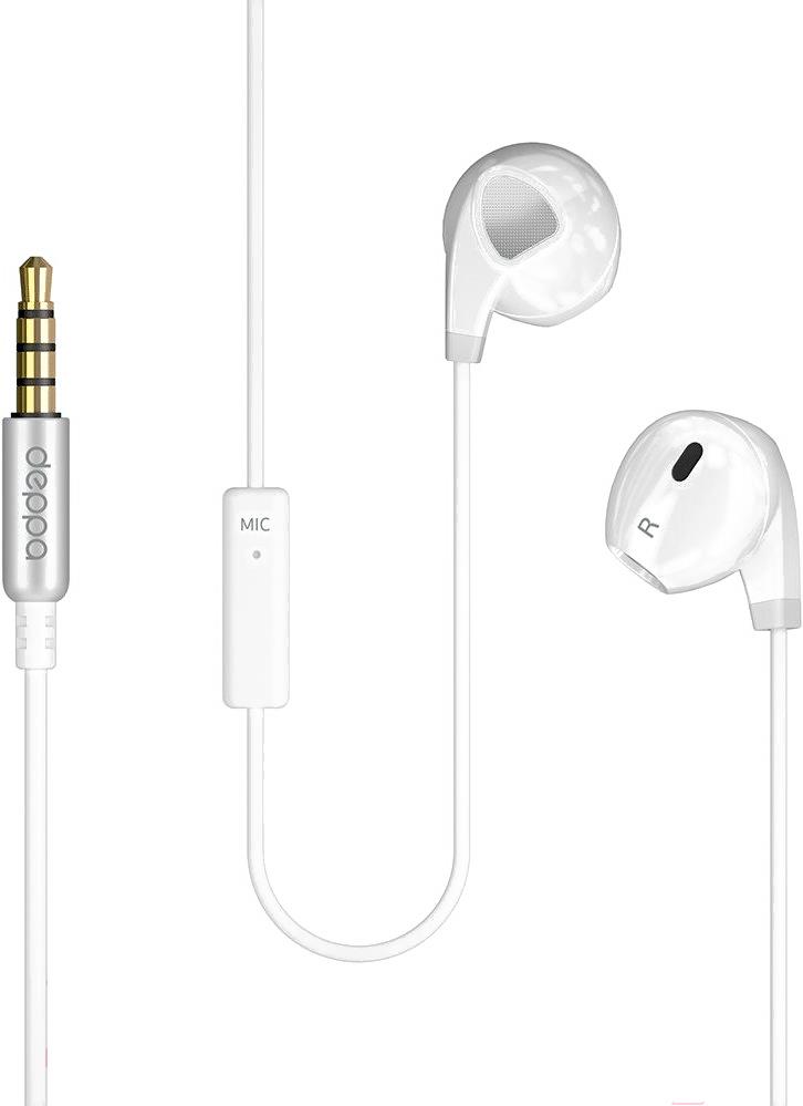 

Наушники-гарнитура Deppa Stereo Air Pro / 44154 (белый), Stereo Air Pro