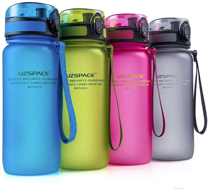 

Бутылка для воды Uzspace Colorful Frosted 3037 синий, Colorful Frosted 3037