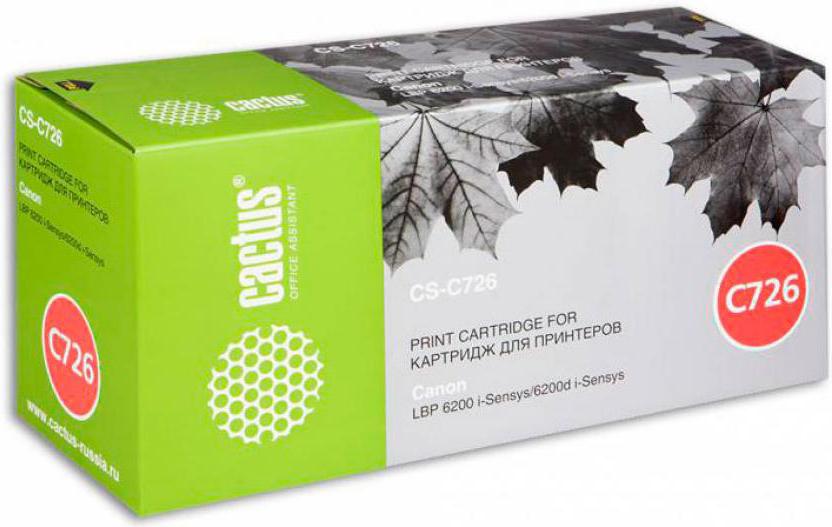 

Картридж CACTUS CS-C726S, CS-C726S