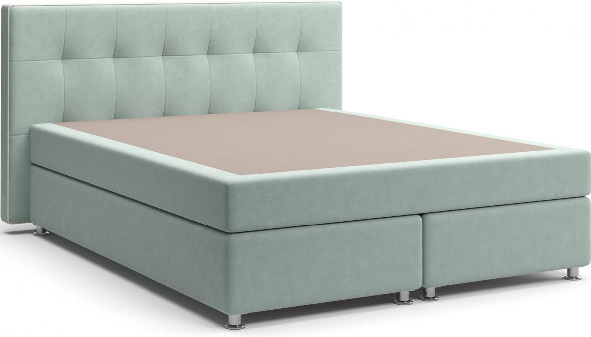

Кровать Stolline Николетт Box Spring с матрасом зеленый [2018030180117], Николетт (18) - 3 - 1Б 1,6 Velutto 14/Десерт 117 с матрасом