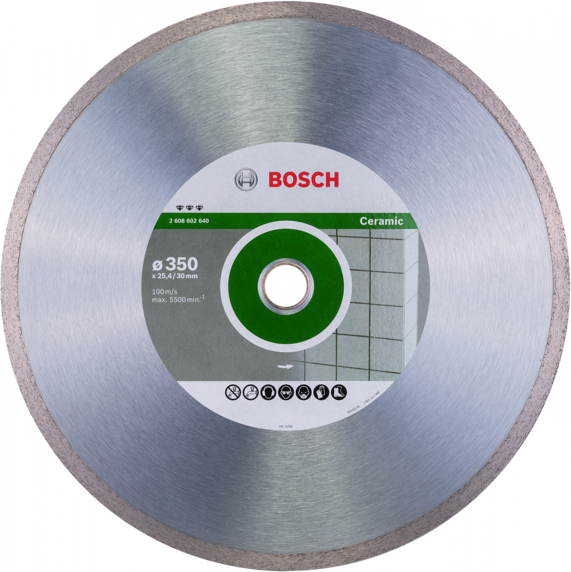 

Алмазный диск Bosch 2.608.602.640, Алмазный диск Bosch 350-30/25.40 Best for Ceramic 2.608.602.640