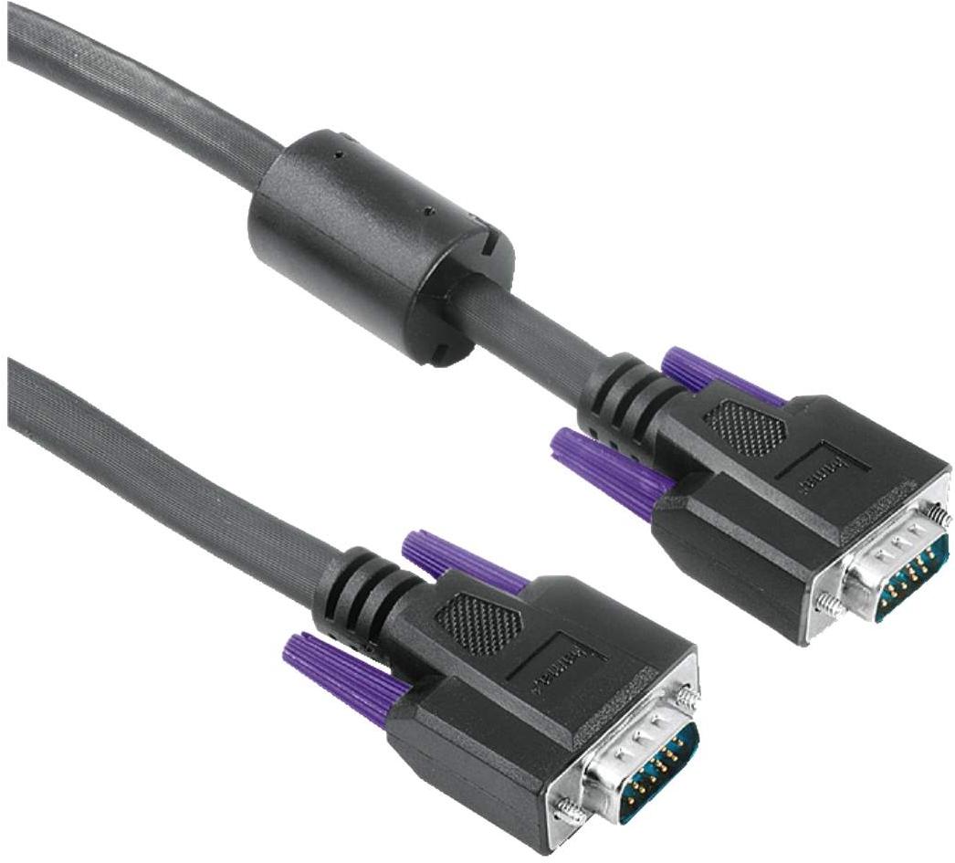 

Кабель Hama H-41933 VGA (m) VGA (m) 1.8 м феррит.кольца черный [00041933], H-41933 VGA (m) VGA (m) 1.8 м феррит.кольца