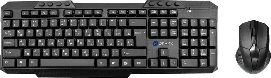

Клавиатура + мышь Oklick 205MK черный (1546786)