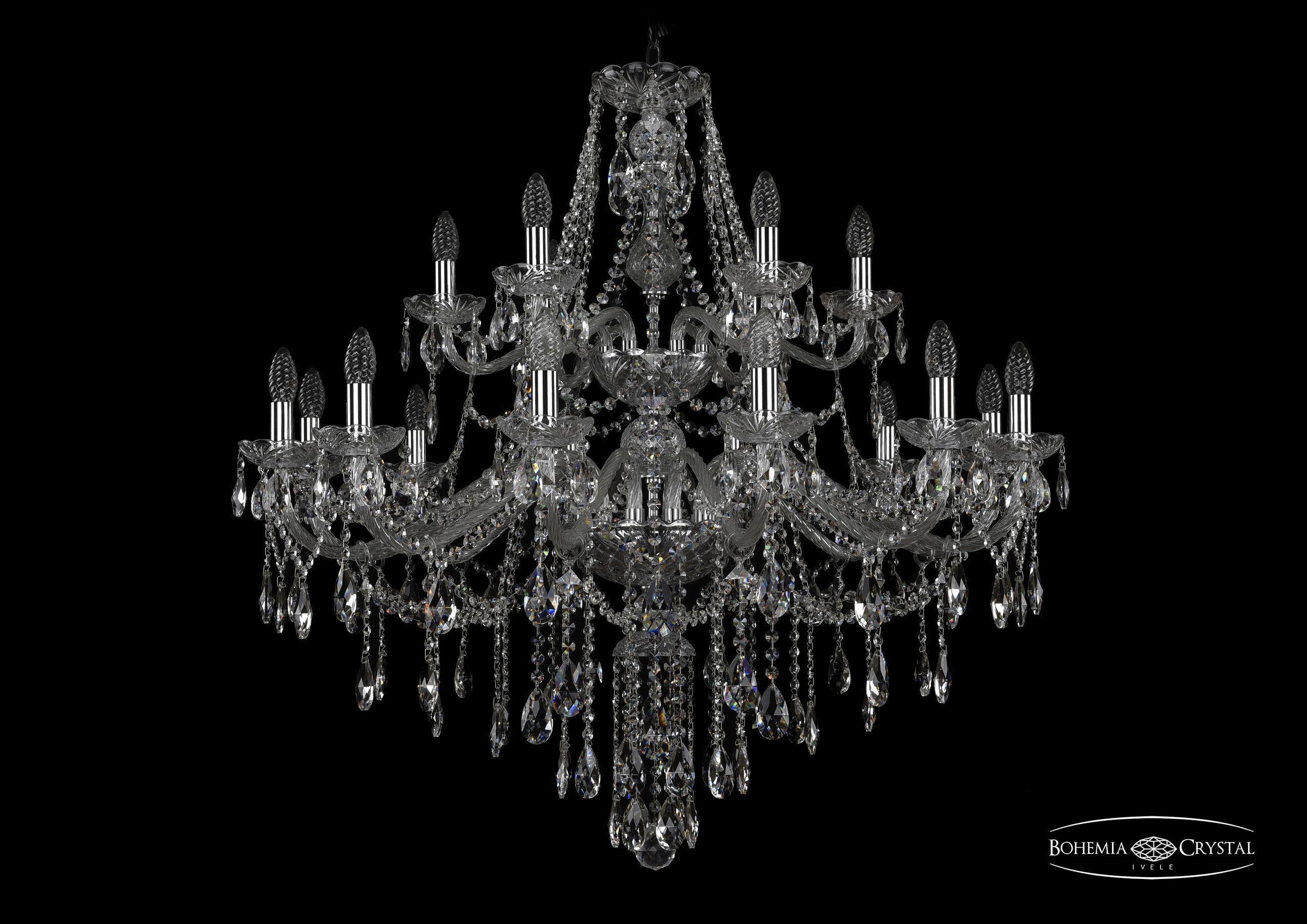 

Подвесная люстра Bohemia Ivele Crystal 1415/12+6/360/2d/Ni