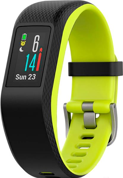 

Фитнес-браслет Garmin Vivosport L черно-салатовый [010-01789-23], Vivosport L