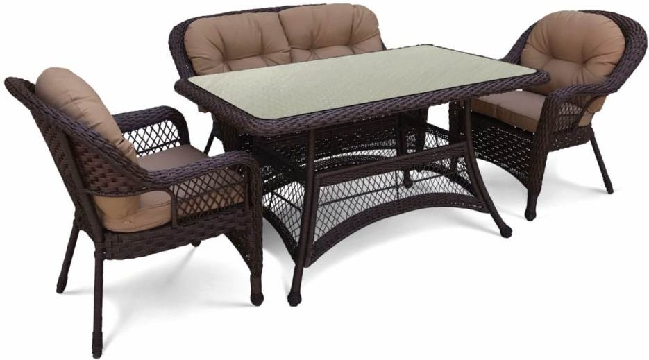 

Комплект садовой мебели Afina garden T130/LV-520BB Brown_Beige [T130/LV-520BB-Brown_Beige], Комплект садовой мебели Afina garden T130/LV-520BB T130/LV-520BB- Brown_Beige