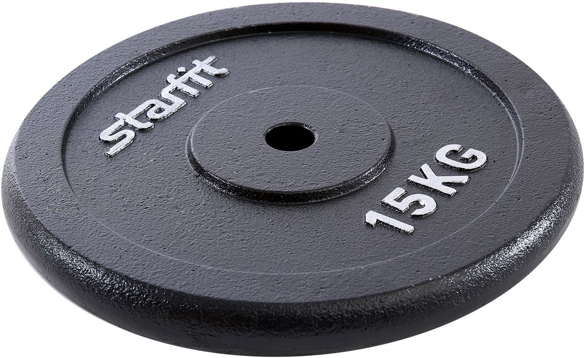 

Диск для штанги Starfit BB-204 15 кг черный, BB-204 15кг