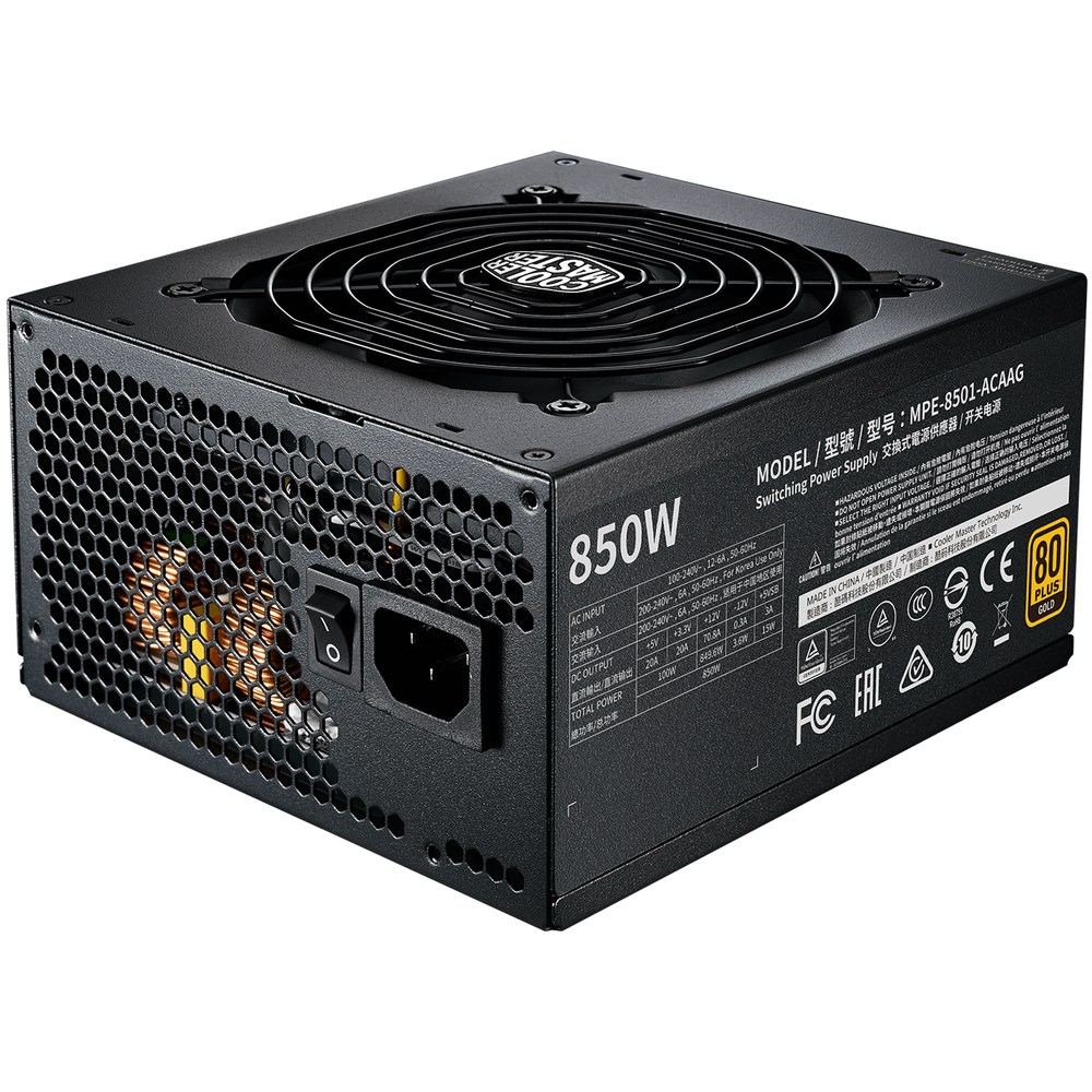 

Блок питания Cooler Master MWE Gold 850 V2 [MPE-8501-AFAAG-EU], Блок питания Cooler Master MWE Gold 850W V2 Full Modular (MPE-8501-AFAAG-EU)