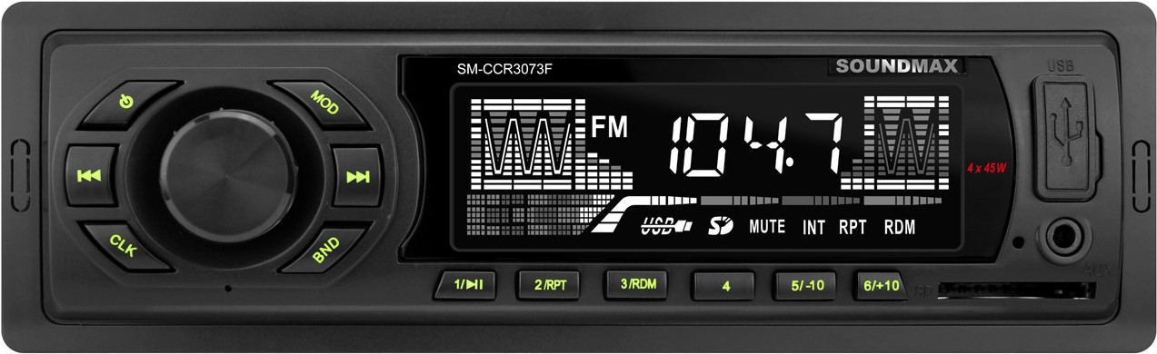 

Автомагнитола Soundmax SM-CCR3073F черный, Автомагнитола Soundmax SM-CCR3073F (Soundmax SM-CCR3073F)