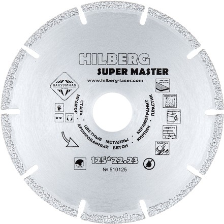 

Диск пильный Hilberg Super Master 125, Hilberg Super Master 125