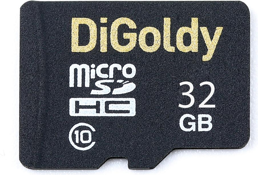 

Карта памяти DiGoldy 32GB microSDHC Class 10 - без адаптера SD, 32GB microSDHC Class 10 - без адаптера SD