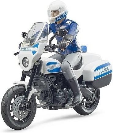 

Мотоцикл игрушечный Bruder Scrambler Ducati с фигуркой полицейского [62-731], Мотоцикл игрушечный Bruder Scrambler Ducati с фигуркой полицейского 62-731