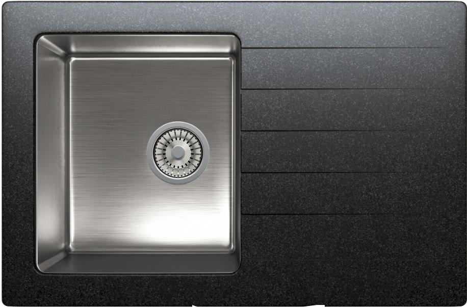 

Кухонная мойка Tolero TTS-760 черный 911 [4623722474148], TTS-760