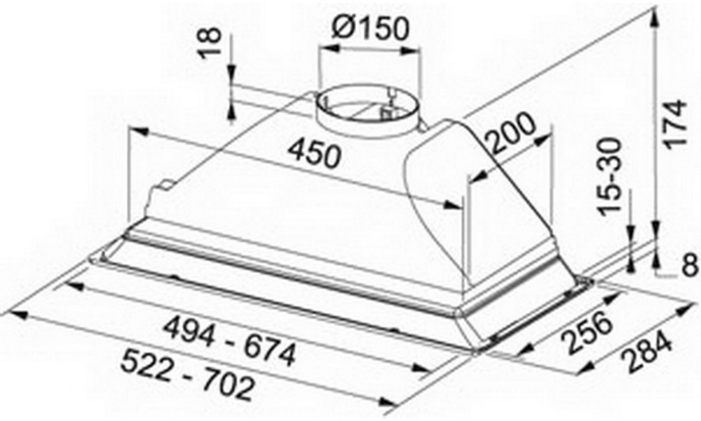

Кухонная вытяжка Franke FBI 502 XS [110.0200.767], FBI 502 XS