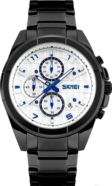 

Часы наручные мужские Skmei 9109 (белый/черный), 9109