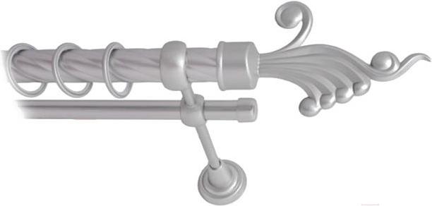 

Карниз Lm Decor Кения 023 2р витой 25/16мм 3м сатин, Кения 023 2р витой 25/16мм 3.0м