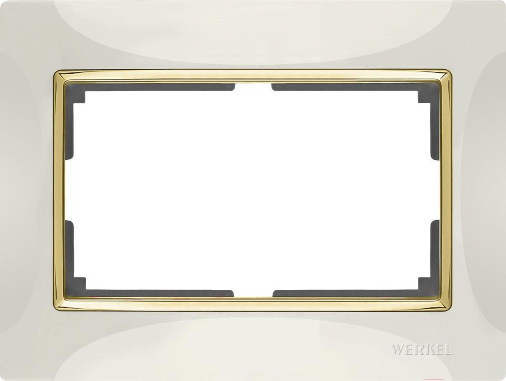 

Рамка для выключателя и розетки Werkel Snabb WL03-Frame-01-DBL слоновая кость/золото [a035259], Snabb WL03-Frame-01-DBL