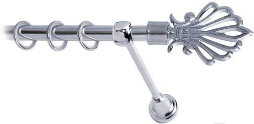 

Карниз Lm Decor Веер 006 1р гладкий 3м хром, Веер 006 1р гладкий 16мм 3.0м