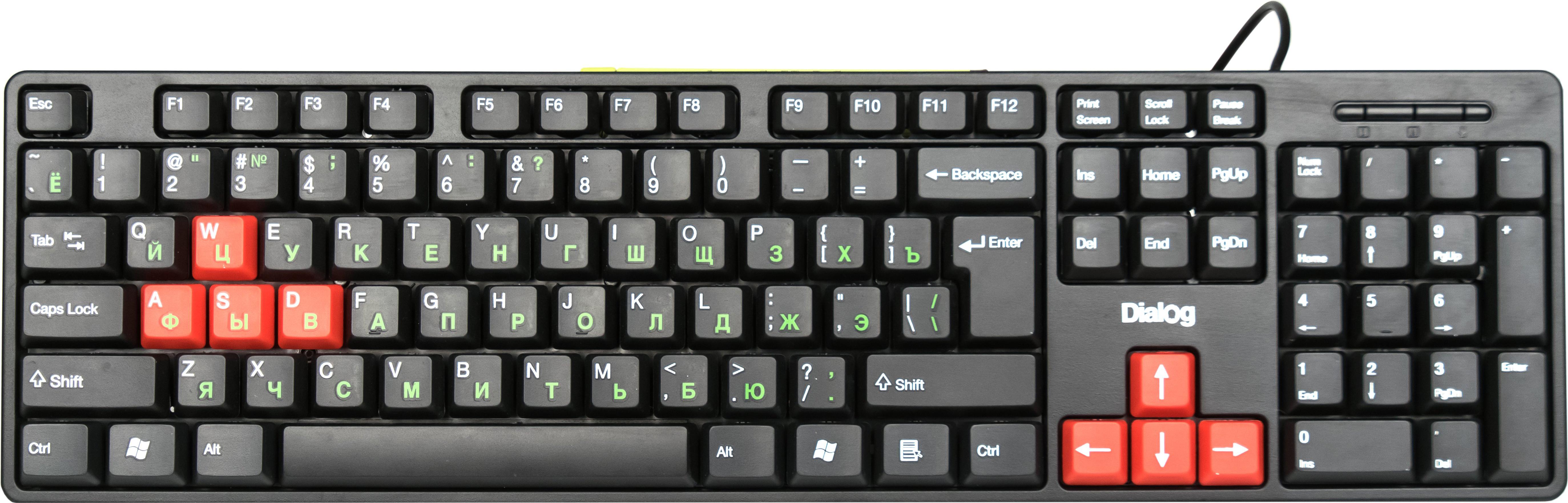 

Клавиатура Dialog KS-030U Black-Red, KS-030U