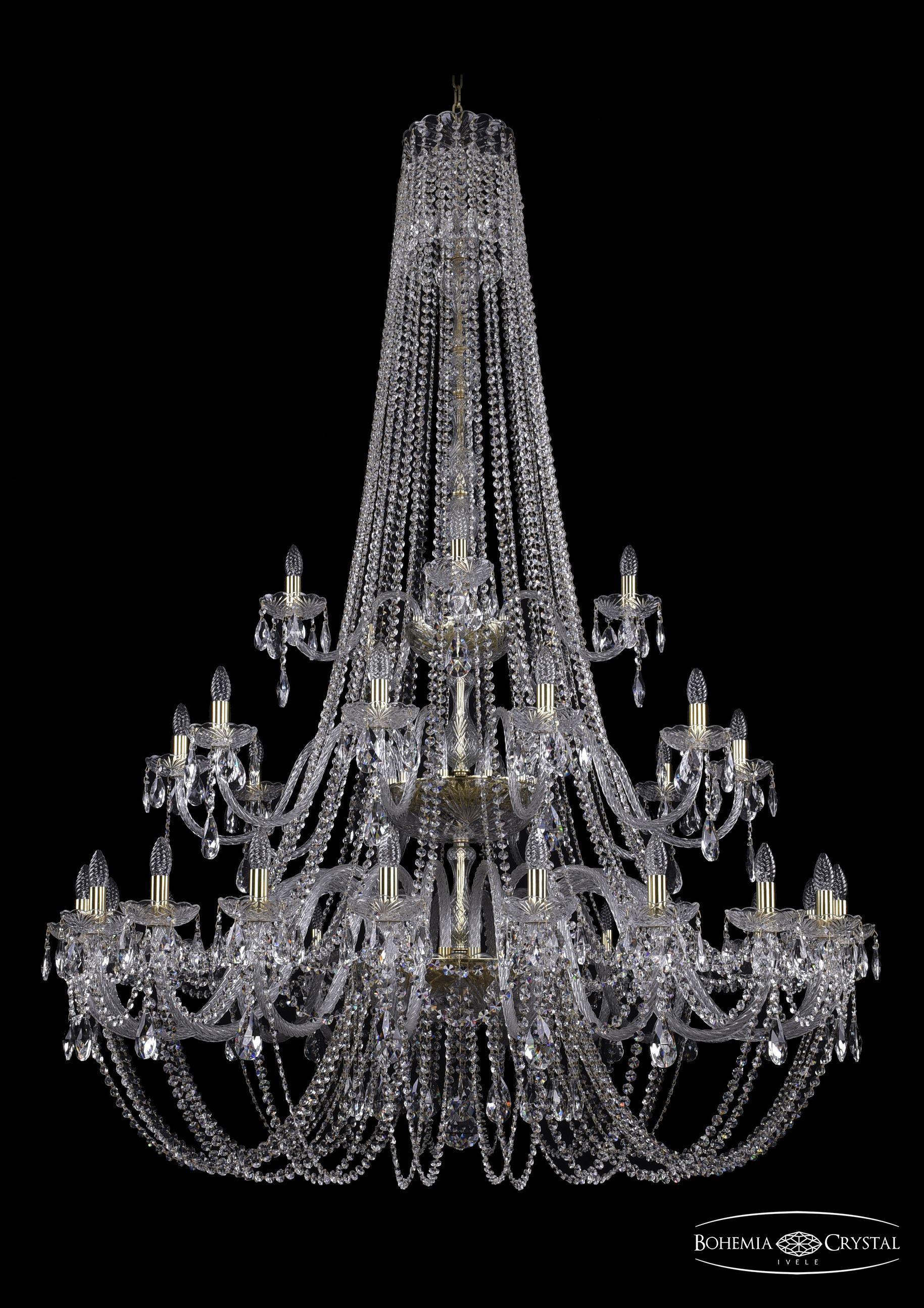 

Подвесная люстра Bohemia Ivele Crystal 1406/20+10+5/530/h-204/3d/G