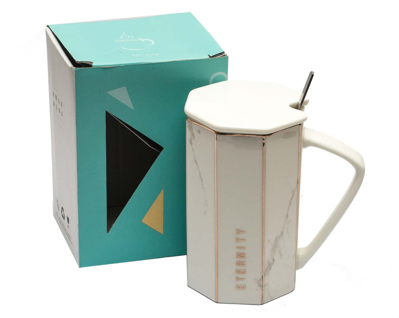 

Кружка с ложкой Мон Ами MUG-190 с крышкой 400мл, MUG-190 с крышкой 400мл